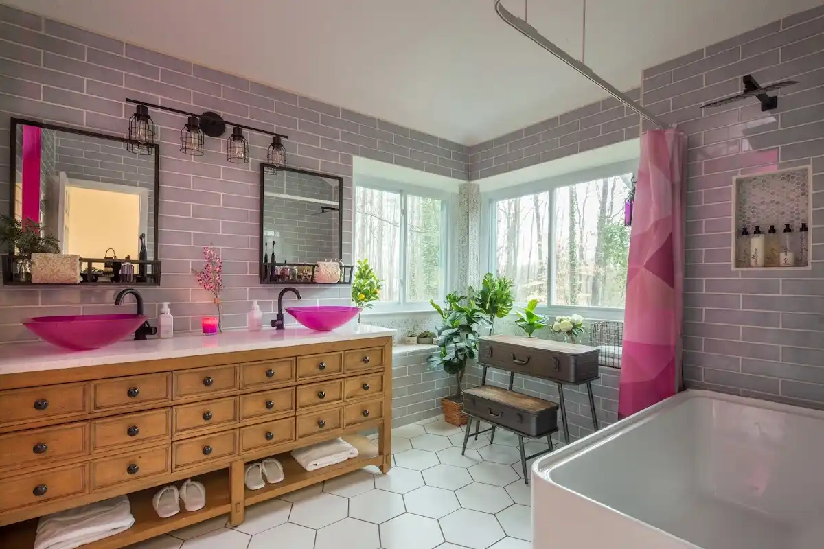 Bathroom renovation after water damage restoration in Montclair